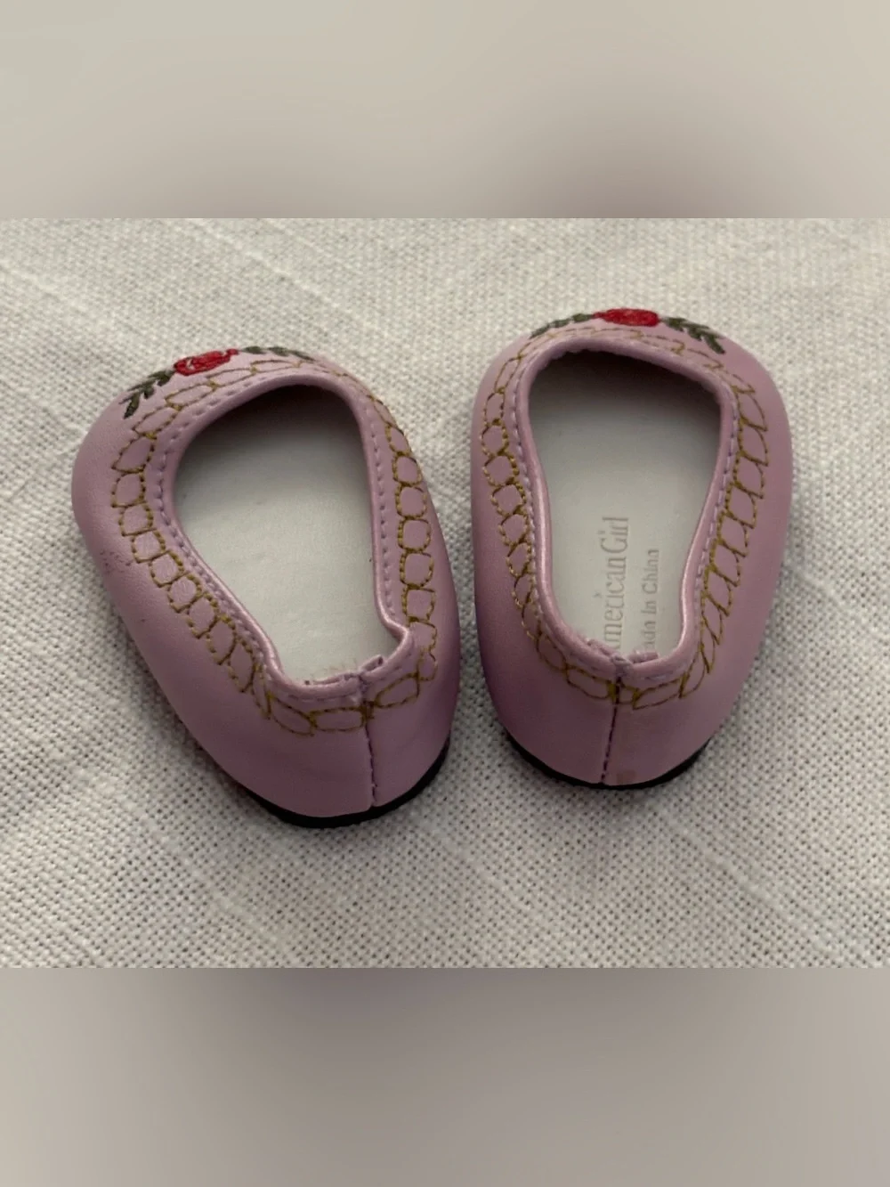American Girl Caroline Retired Holiday Outfit Purple Shoes
